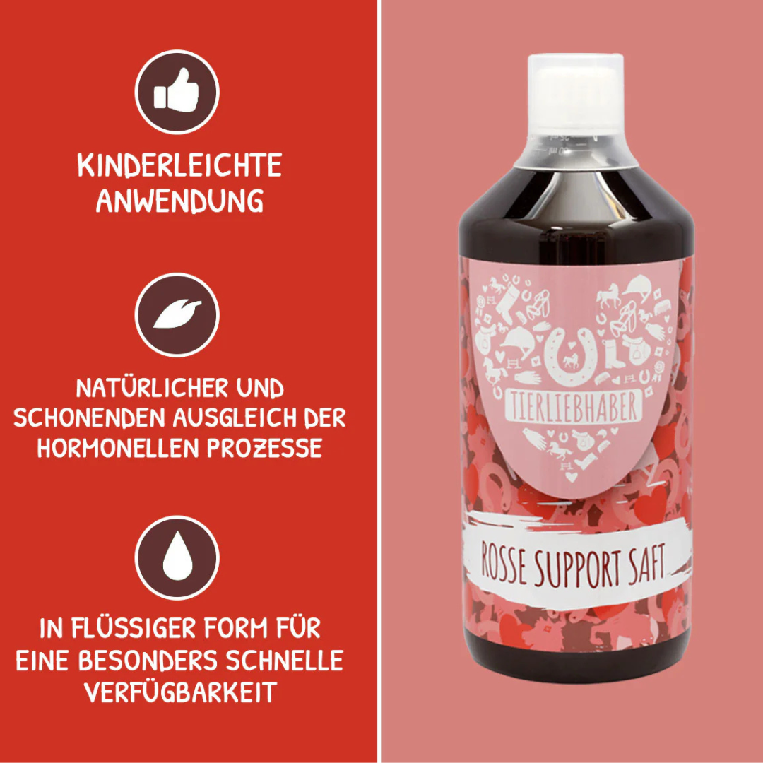 Tierliebhaber Rosse Support Saft